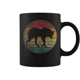 Maned Wolf Retro Style Sunset Vintage 70S 80S 90S Coffee Mug | Mazezy