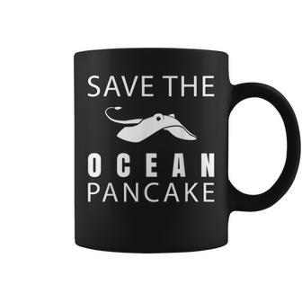 Manta Ray Save The Ocean Pancake Devilfish Coffee Mug | Mazezy