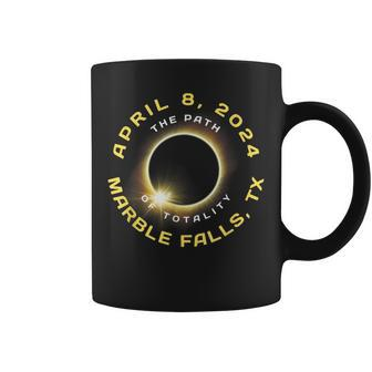 Marble Falls Texas Solar Eclipse Totality April 8 2024 Coffee Mug | Mazezy