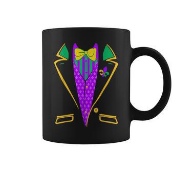 Mardi-Gras- Kids Men Mardi Gras Tuxedo Vest Boy Toddler Coffee Mug - Seseable