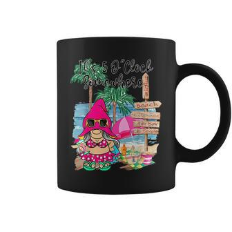 Margarita Gnome Its 5 Oclock Somewhere Palm Trees Beach Coffee Mug | Mazezy