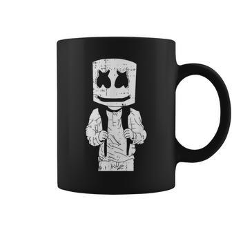 Marshmallow Man Halloween Costume Happy Face Boy Man Coffee Mug - Seseable