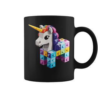 Master Builder Bricks Blocks Play Toys Unicorn Coffee Mug - Seseable