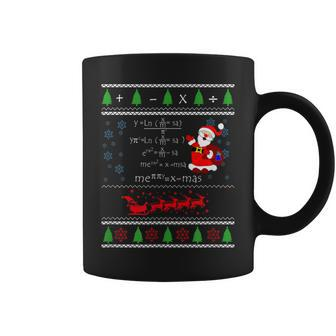 Math Lovers Equation Ugly Christmas Sweater Coffee Mug - Monsterry
