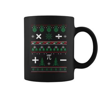 Math Teacher Ugly Christmas Sweater Party Coffee Mug - Monsterry UK