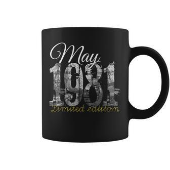 May 1981 40 Year Old 1981 40Th Birthday Gift Coffee Mug | Mazezy