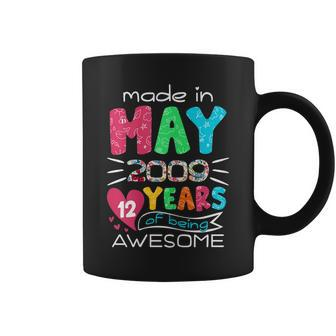 May Girls 2009 12Th Birthday 12 Years Old Made In 2009 Coffee Mug | Mazezy