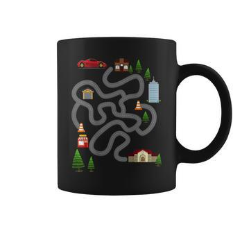 Maze Race Car Track Gifts For Dad Back Rub Play Mat Gift For Mens Coffee Mug | Mazezy DE