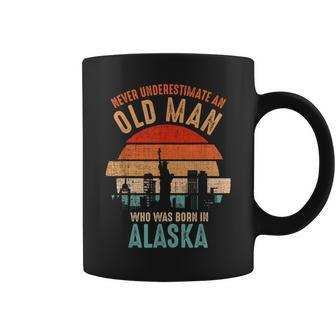 Mb Never Underestimate An Old Man Born In Alaska Coffee Mug - Seseable