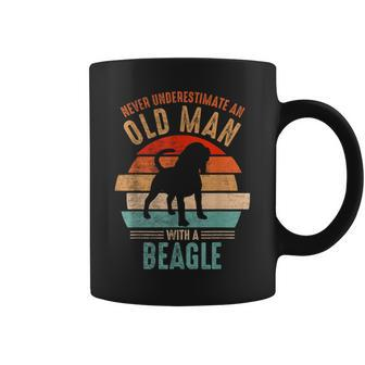 Mb Never Underestimate An Old Man With A Beagle Coffee Mug - Seseable