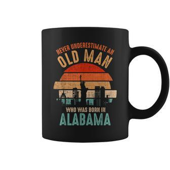 Mb Never Underestimate An Old Man Born In Alabama Coffee Mug - Seseable