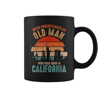 Mb Never Underestimate An Old Man Born In California Coffee Mug - Seseable