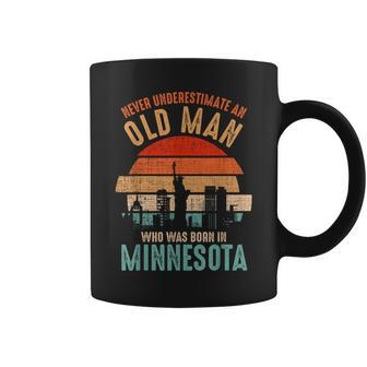 Mb Never Underestimate An Old Man Born In Minnesota Coffee Mug - Seseable