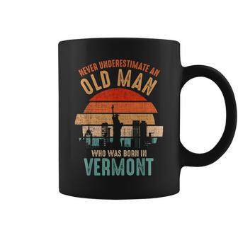 Mb Never Underestimate An Old Man Born In Vermont Coffee Mug - Seseable
