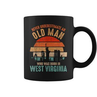 Mb Never Underestimate An Old Man Born In West Virginia Coffee Mug - Seseable