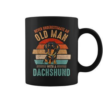 Mb Never Underestimate An Old Man With A Dachshund Coffee Mug - Seseable