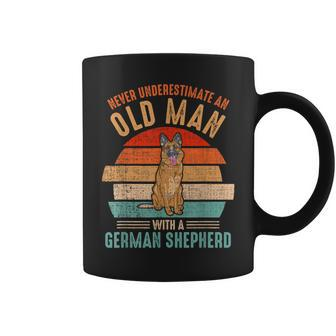 Mb Never Underestimate An Old Man With German Shepherd Coffee Mug - Seseable