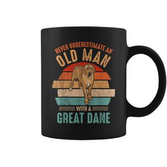 Mb Never Underestimate An Old Man With A Great Dane Coffee Mug - Seseable