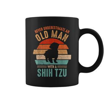 Mb Never Underestimate An Old Man With A Shih Tzu Coffee Mug - Seseable
