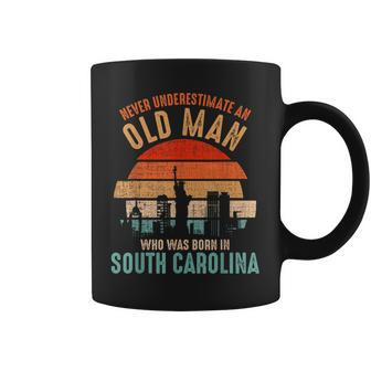 Mb Never Underestimate An Old Man In South Carolina Coffee Mug - Seseable
