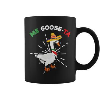 Me Goose-Ta Funny Mexican Spanish Farmer Animal Pun Costume Coffee Mug | Mazezy