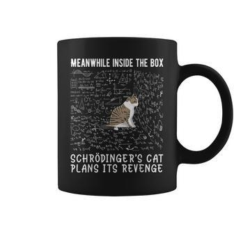 Meanwhile Inside The Box Schrödingers Cat Plans Its Revenge Coffee Mug - Seseable