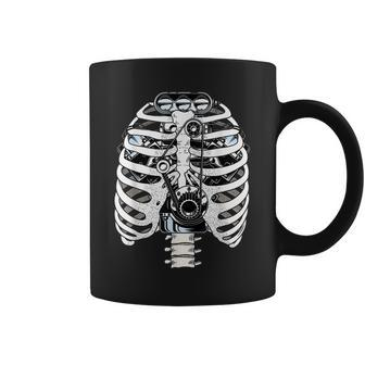 Mechanic Skeleton Rib Cage Funny Halloween Costume Outfit  Coffee Mug