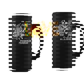 Medical Lab Tech Love Fall Pumpkin Leopard Halloween Autumn Halloween Coffee Mug | Mazezy
