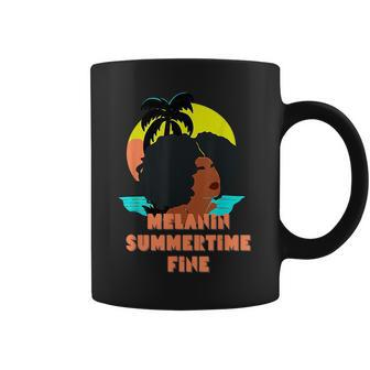 Melanin Summertime Fine Afro Love Women Coffee Mug - Monsterry AU