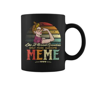Meme Like A Normal Grandma Only More Awesome Women Grandma Coffee Mug - Thegiftio UK