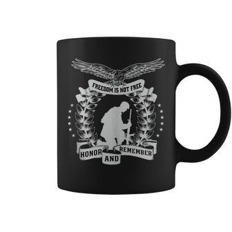Memorial Day Soldier Bald Eagle Honor And Remember Coffee Mug | Mazezy