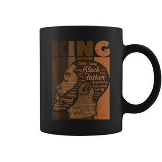 Mens Black History King Father Melanin African American Dad Men Coffee Mug - Thegiftio UK
