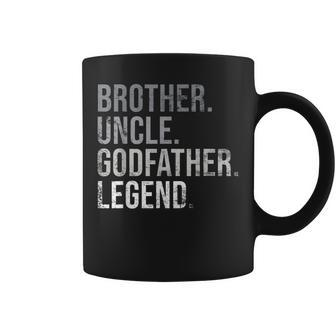 Mens Brother Uncle Godfather Legend Best Funny Uncle Coffee Mug - Thegiftio UK