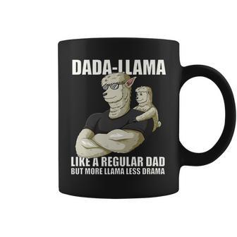 Mens Dada Llama More Llama Less Drama With Alpaca Son Fathers Day Coffee Mug - Thegiftio UK