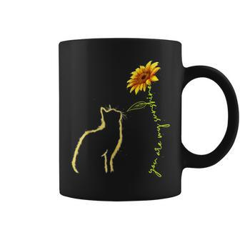 Meow Flower Cat You Are My Sunshine Cat Kitten Lover Coffee Mug | Mazezy