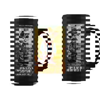 Meowdy Country Side Cat Hat Vintage Cowboy Cat Coffee Mug | Mazezy