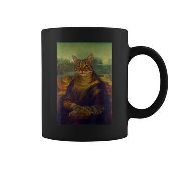 Meowing Lisa Cat Cat Art Cat Lover Cat Owner Coffee Mug - Seseable
