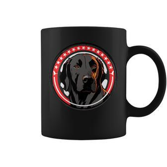 Merica Black Labrador Ducks Fighter Jets & American Flag Coffee Mug | Mazezy