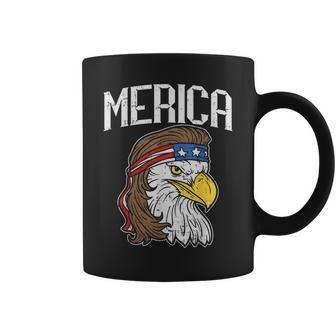 Merica Eagle Mullet  4Th Of July Redneck Patriot Gift Coffee Mug