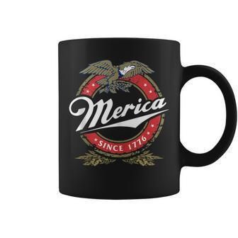 Merica Since 1776 4Th Of July Funny Redneck Eagle Mullet Coffee Mug - Thegiftio UK