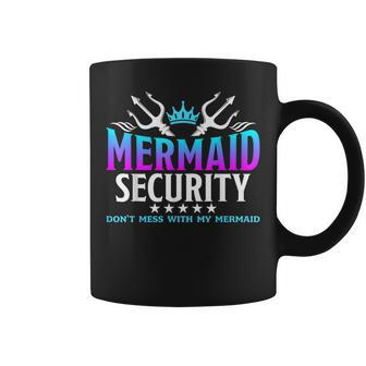 Mermaid Security Family Birthday Halloween Costume Boys Coffee Mug | Mazezy