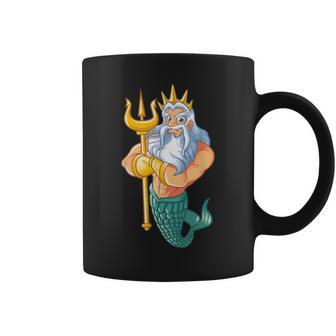 Mermaid Security Merman Swimming Coffee Mug | Mazezy