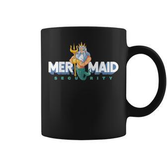 Mermaid Security | Gift For Grandpa Dad Brother Men Coffee Mug | Mazezy