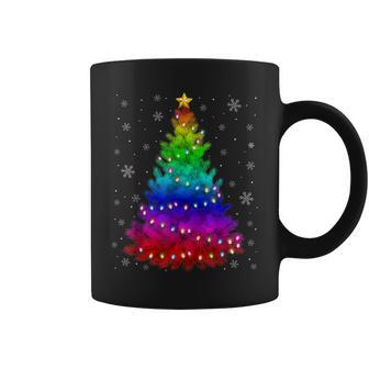 Merry Christmas Lgbt Community Xmas Tree Gay Coffee Mug - Thegiftio UK