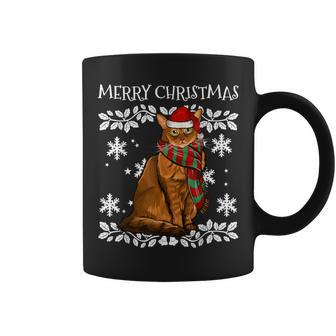 Merry Christmas Ornament Somali Cat Xmas Santa Coffee Mug | Mazezy