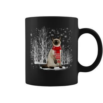 Merry Christmas Santa Ragdoll Siamese Cat Christmas Coffee Mug | Mazezy