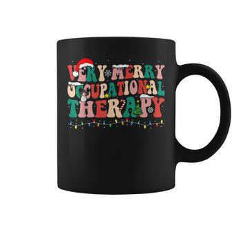 Very Merry Occupational Therapy Ot Squad Christmas Coffee Mug - Seseable