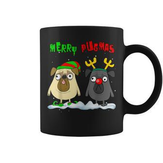 Merry Pugmas Christmas Party Xmas Holidays Pug Dog Lover Coffee Mug - Monsterry