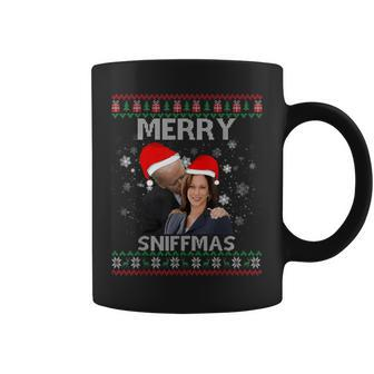 Merry Sniffmas Christmas Anti Biden Kamala Ugly Xmas Sweater Coffee Mug - Monsterry