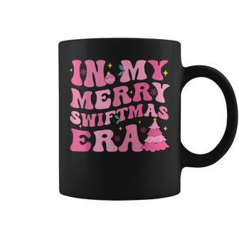 In My Merry Swiftmas Era Christmas Tree Snowflake Xmas Retro Coffee Mug | Mazezy